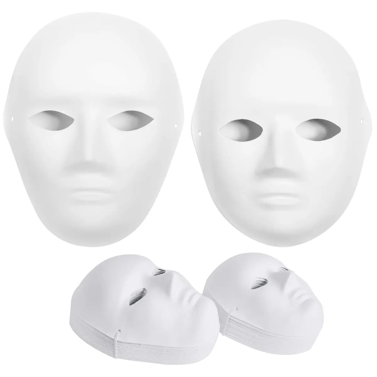30 Pack Paper Mache Masks