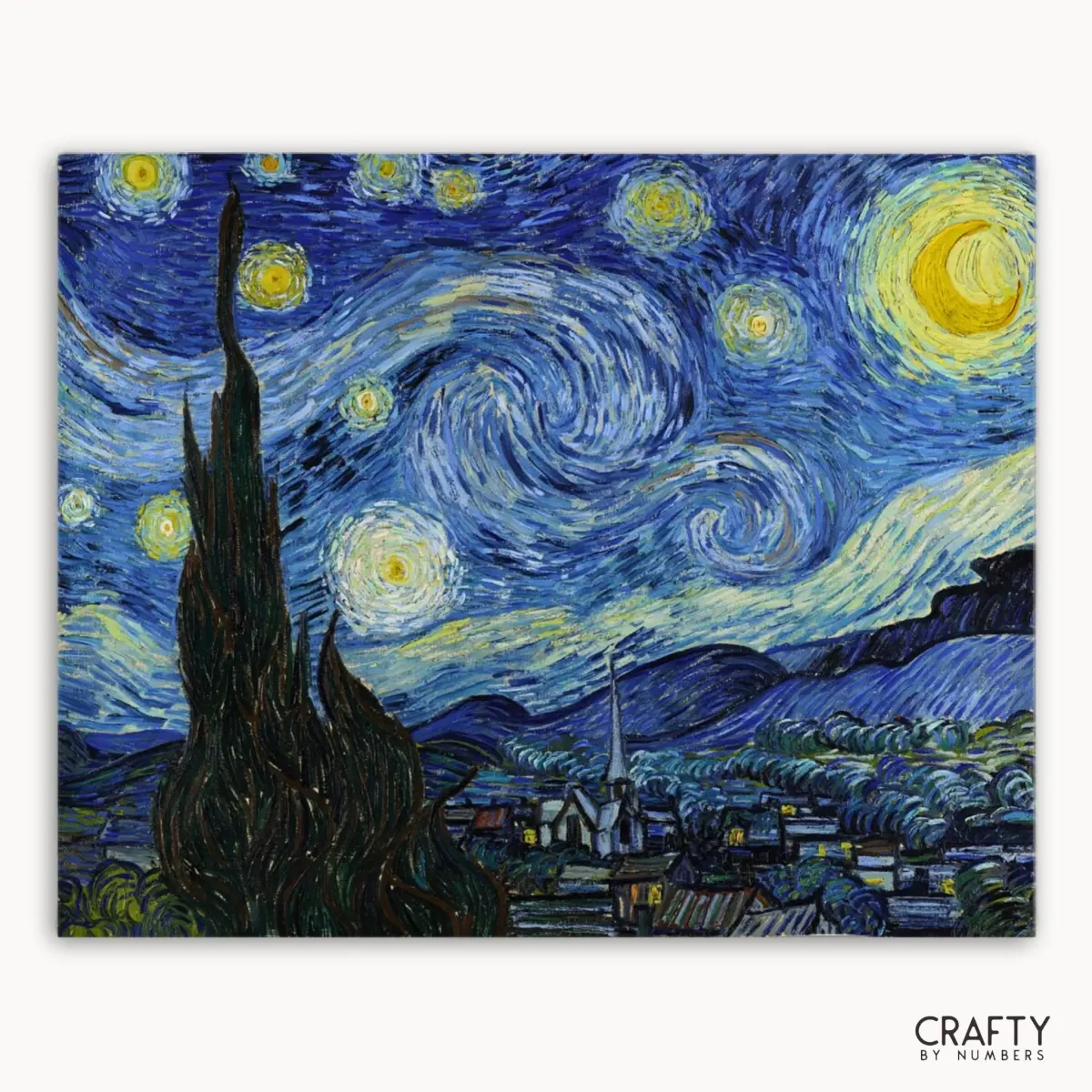 Starry Night Paint by Numbers