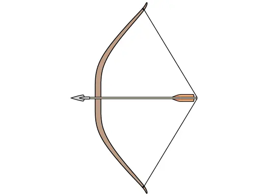 How to Draw a Bow & Arrow Step by Step
