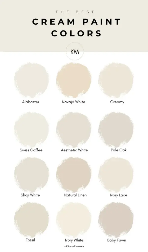 12 Best Cream Paint Colors For Walls And Cabinets