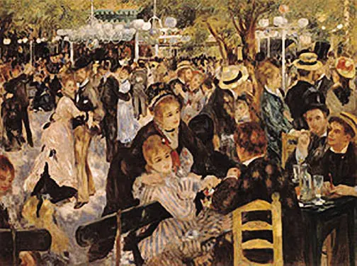 Bal du moulin de la Galette by Pierre-Auguste Renoir Classic Art Repro Poster