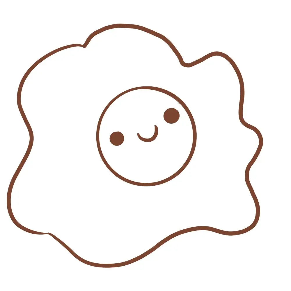 How to Draw a Kawaii Egg
