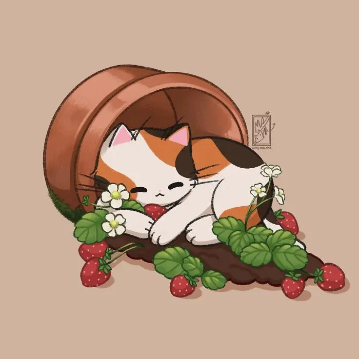 20 Cat Drawings By This Artist That Are Probably One Of The Cutest Things On The Internet (New Pics)