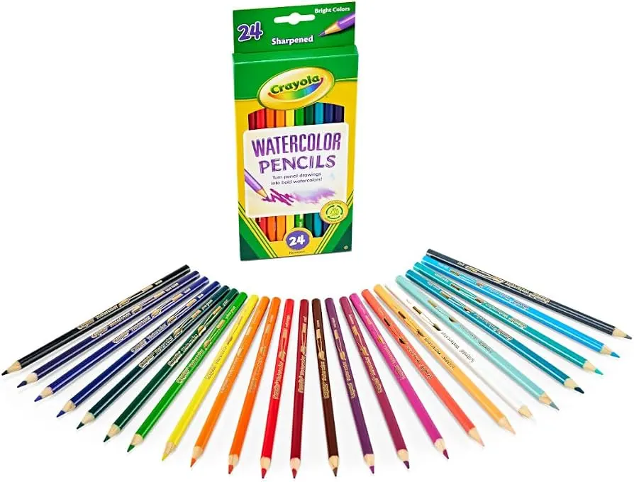 Crayola Watercolor Colored Pencils 24ct, Watercolor Paint Alternative