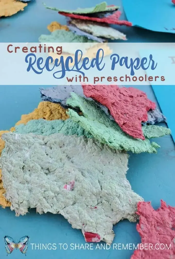 Creating Recycled Paper with Preschoolers