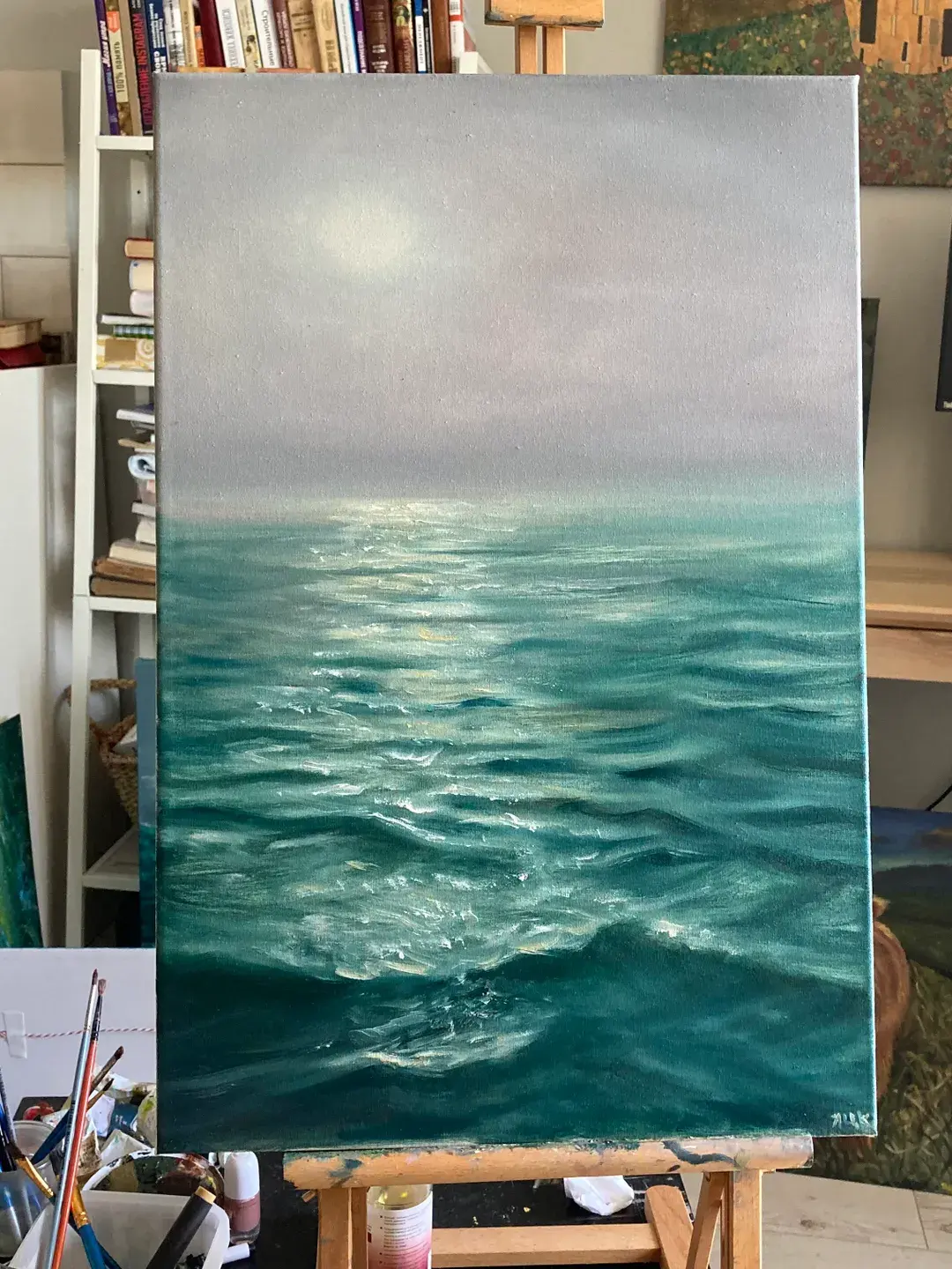 Original Landscape Oil Painting Realistic Ocean Art Original Canvas Painting Coastal Wall Decor