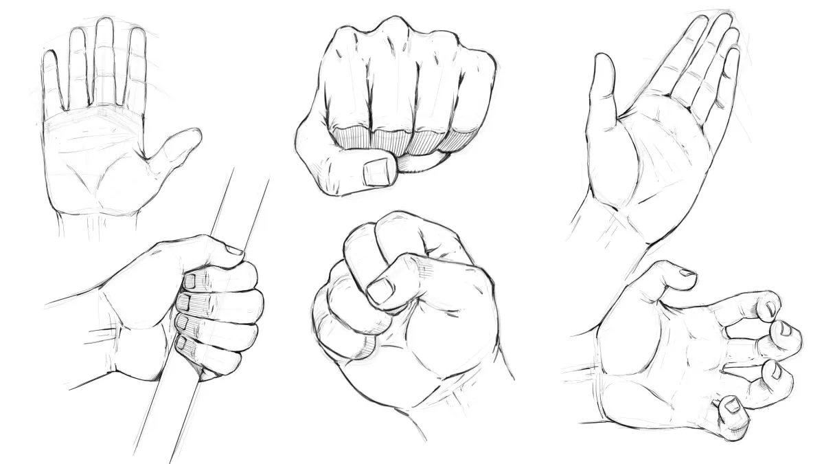 How to Draw Dynamic Hand Poses