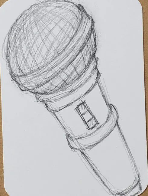 How to Draw a Microphone