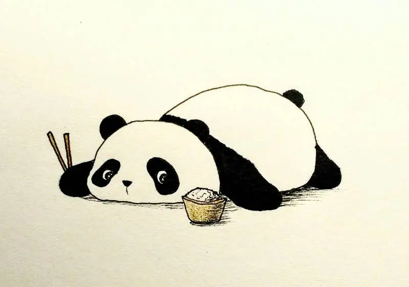 How to draw a panda
