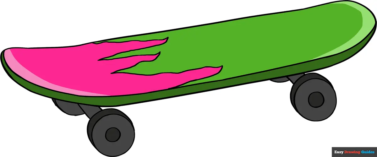 How to Draw a Skateboard