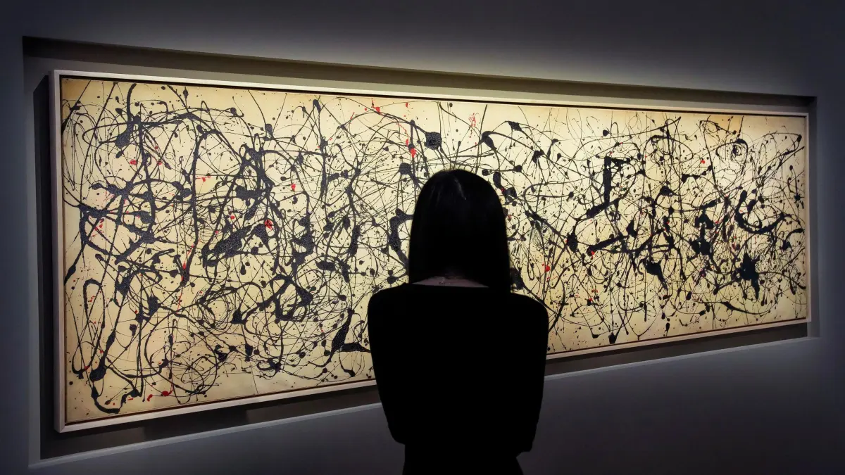 Jackson Pollock painting sells for record $181m at US auction