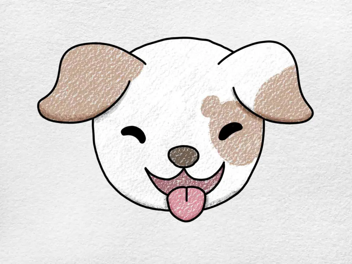 How to Draw a Dog Face