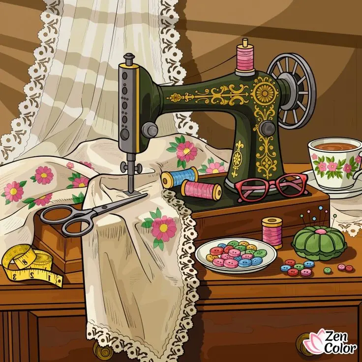 Sewing machine drawing reference