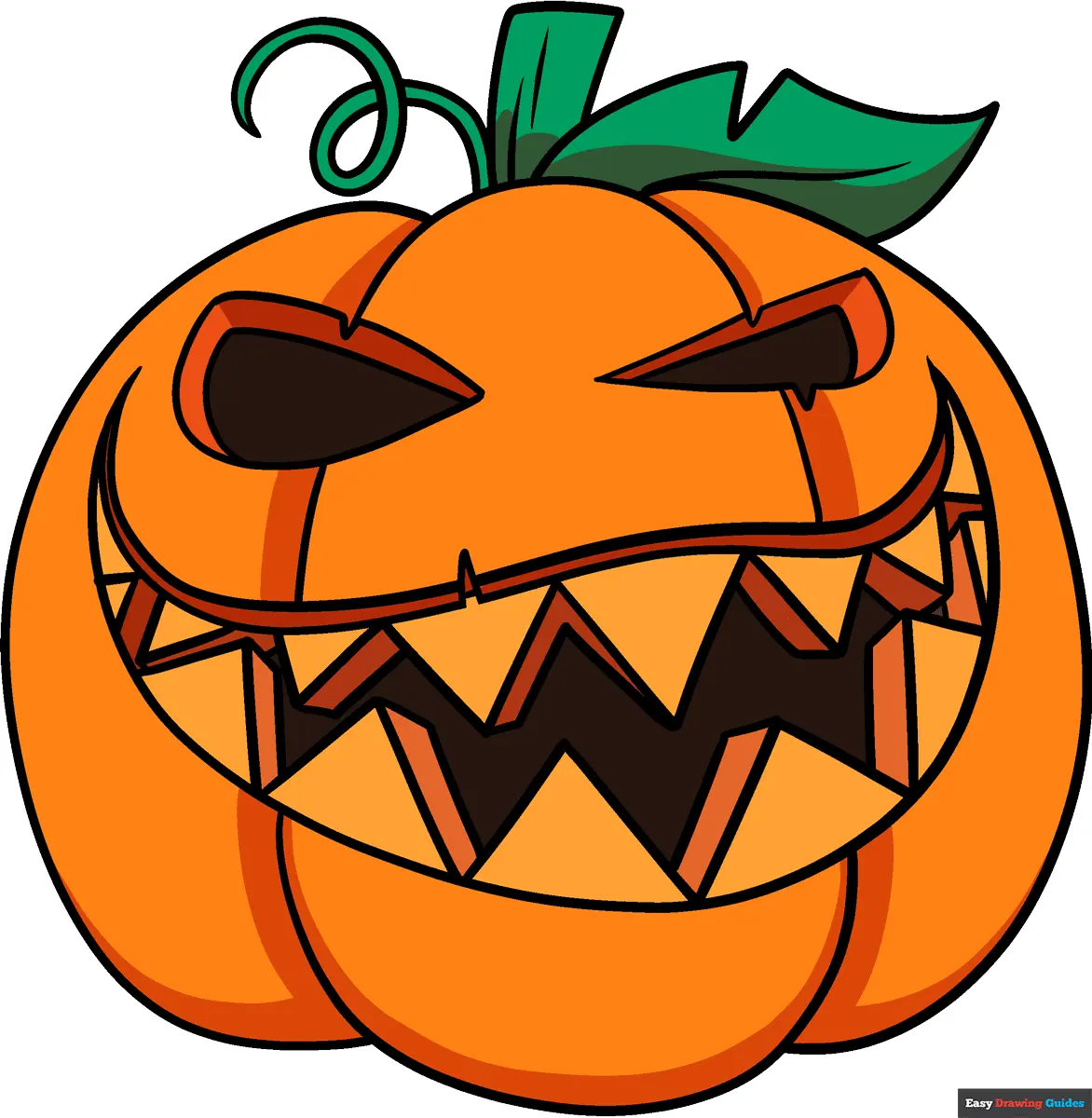 How to Draw a Jack O'Lantern