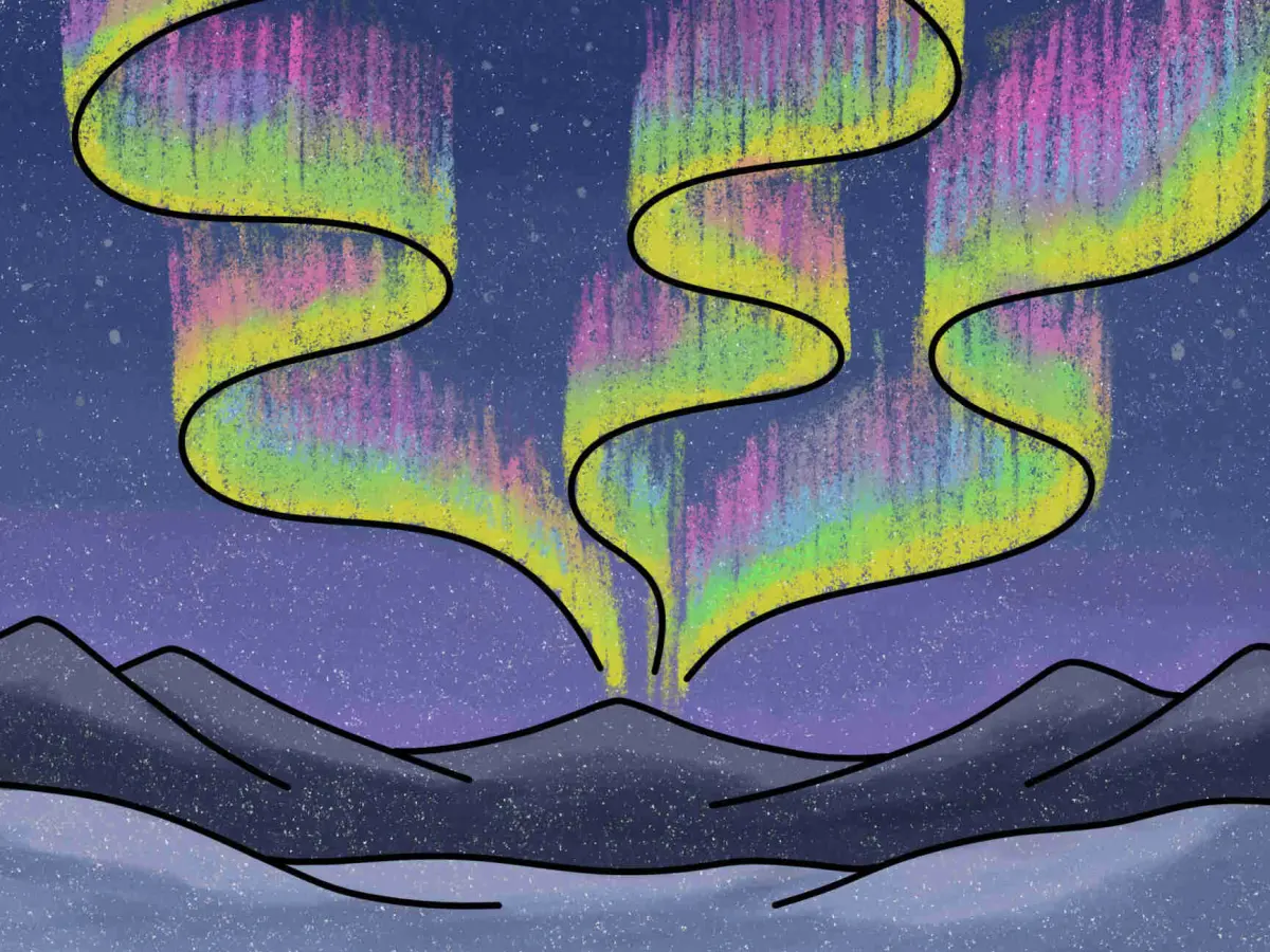 How to Draw the Northern Lights