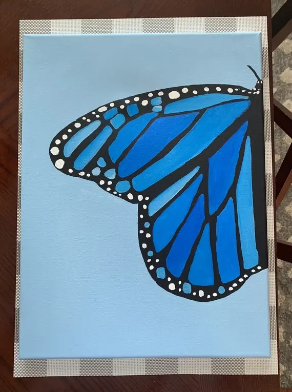 butterfly acrylic painting
