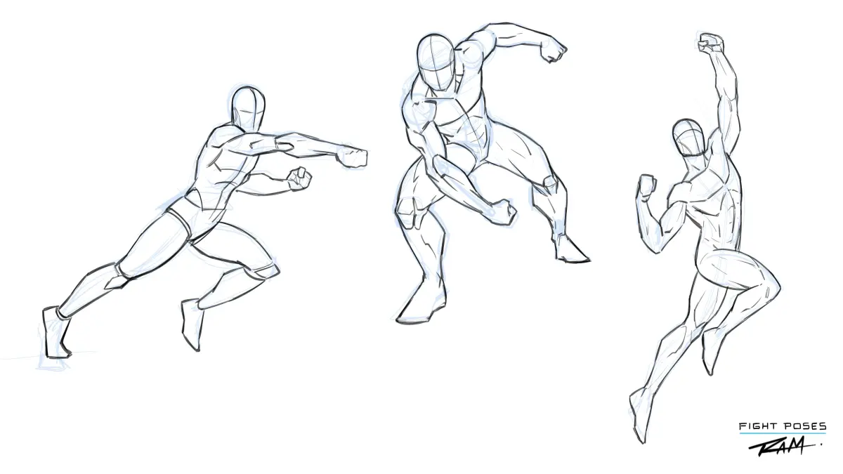 How to Draw Fight Poses for Comics