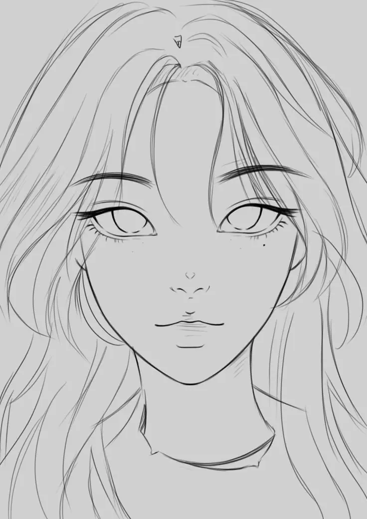 Simple face drawing