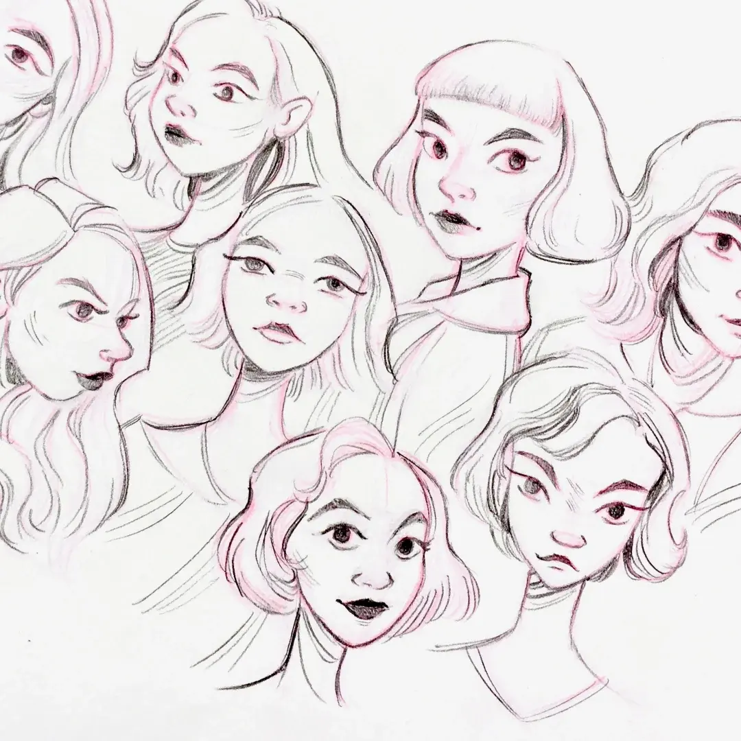 How to Illustrate Heads, Faces and Facial Features