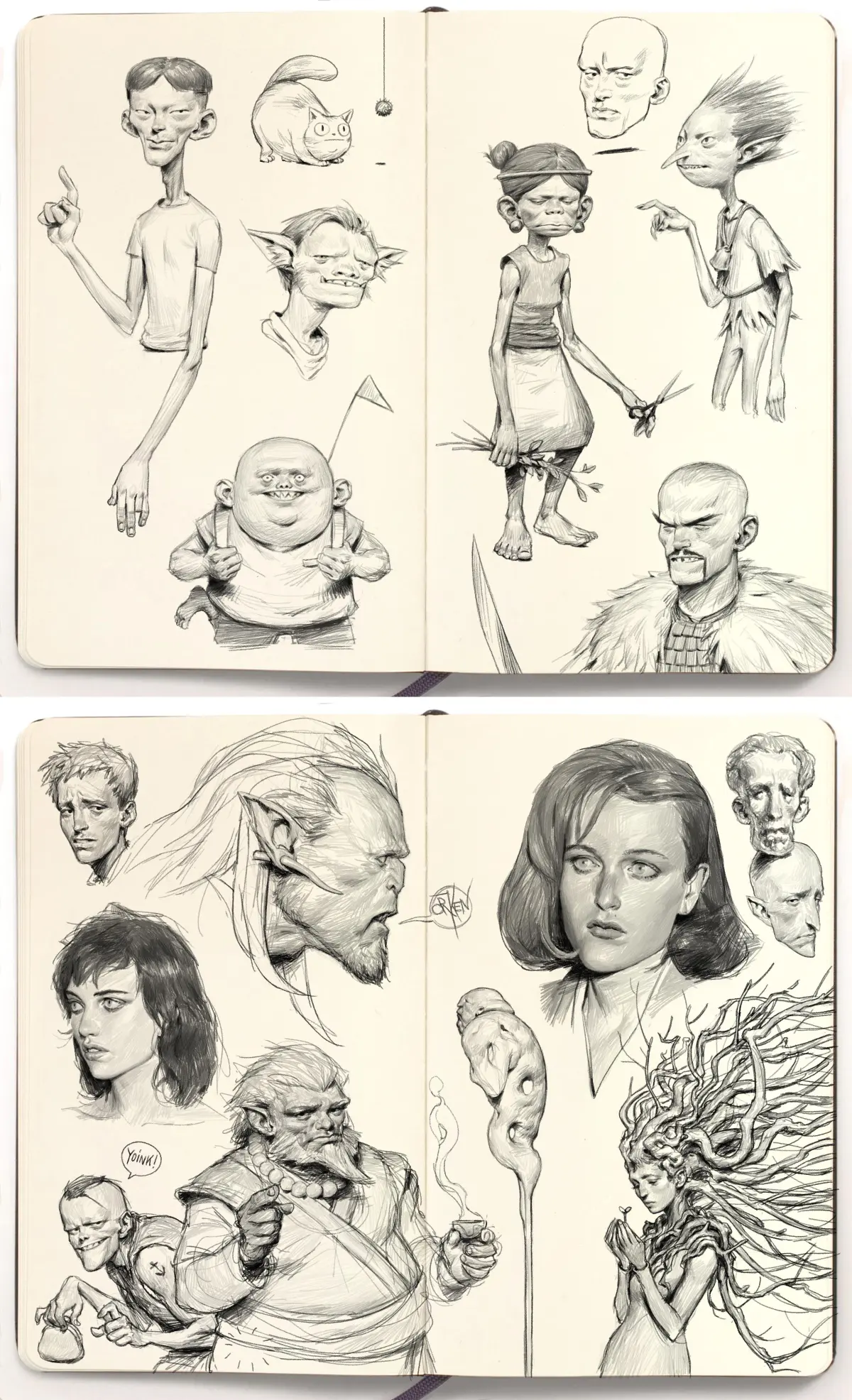 Page 1 of my digital sketchbook, page 140 of my digital sketchbook