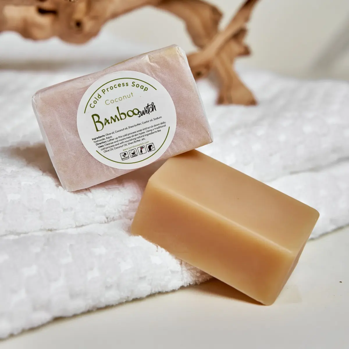All Natural Cold Process Soap Bar| Coconut
