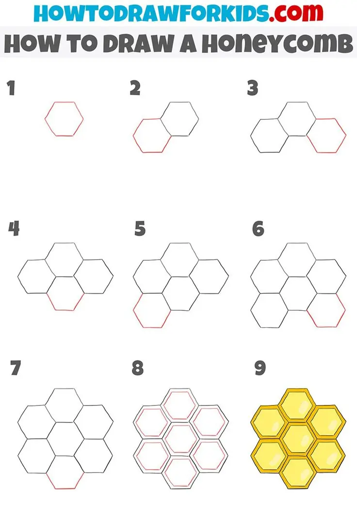 How to Draw a Honeycomb