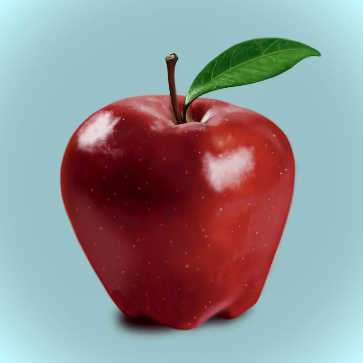 Realistic Apple 🍎 Art Study