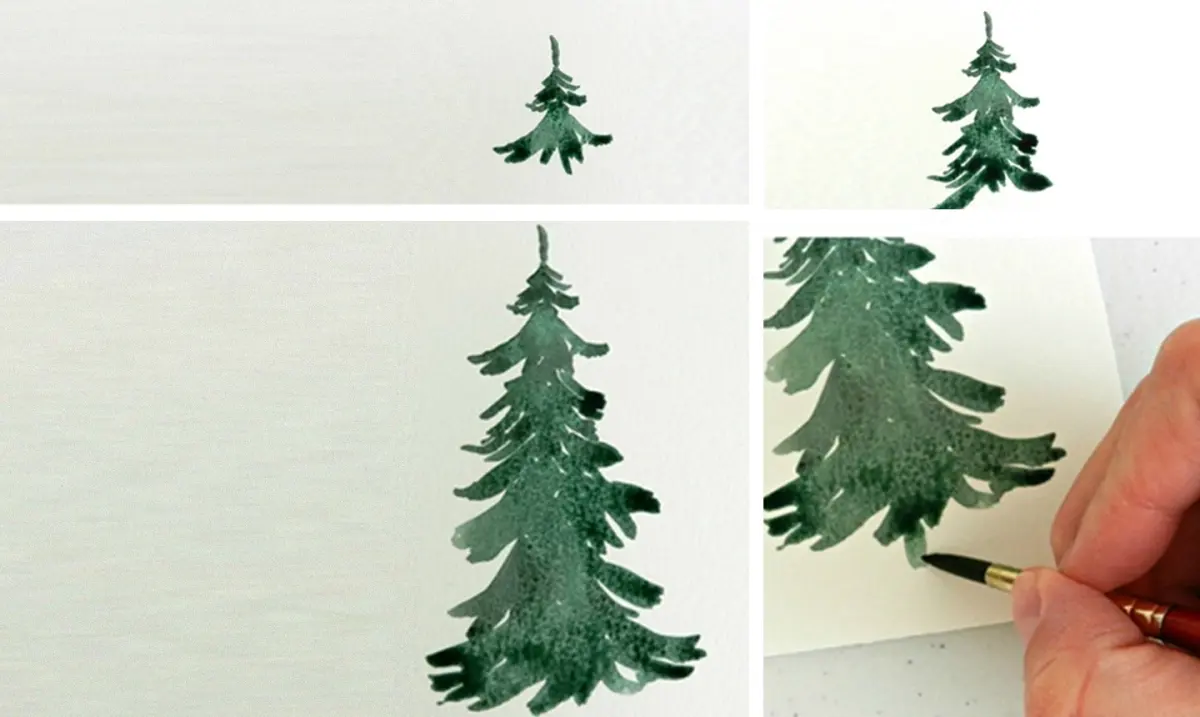Paint a Fast and Fabulous Watercolor Pine Forest