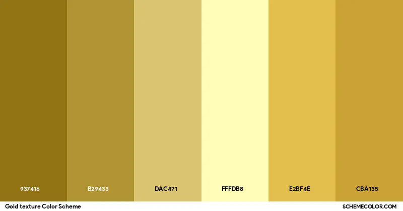 Gold texture Color Scheme