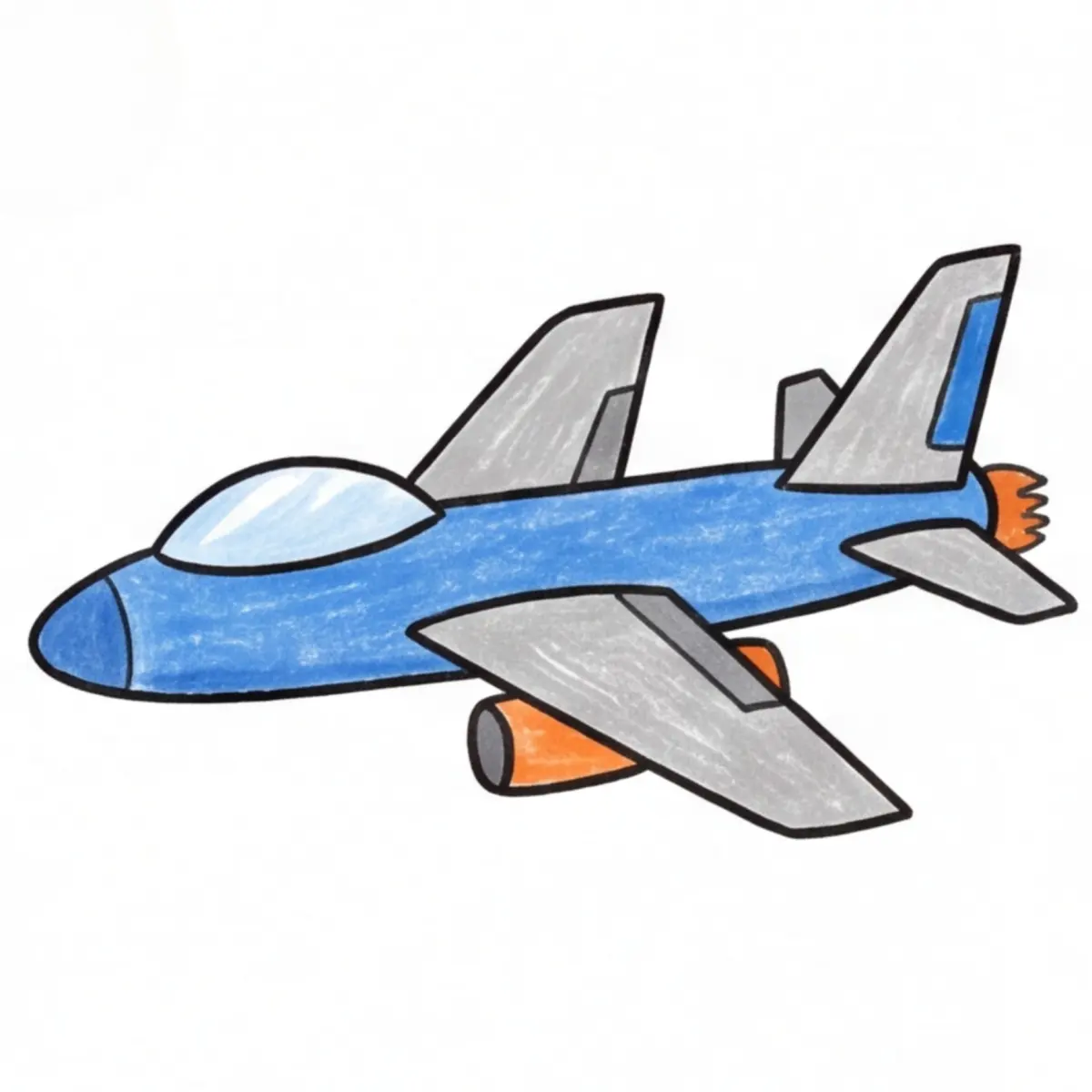 Bold and Easy Jet Plane Drawing Tutorial for Future Pilots