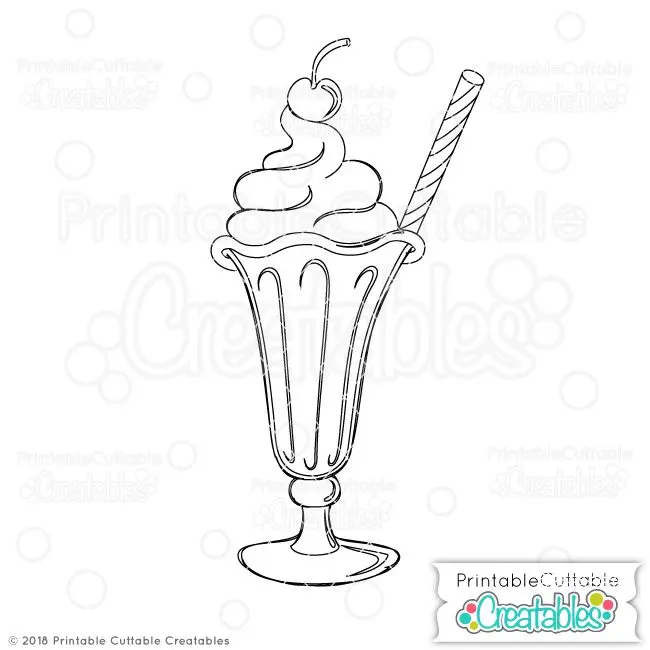 Milkshake Desenho Para Colorir