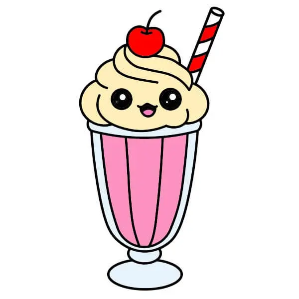 Milkshake Drawing Tutorial